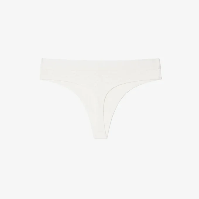 Elastické tanga z pointelle