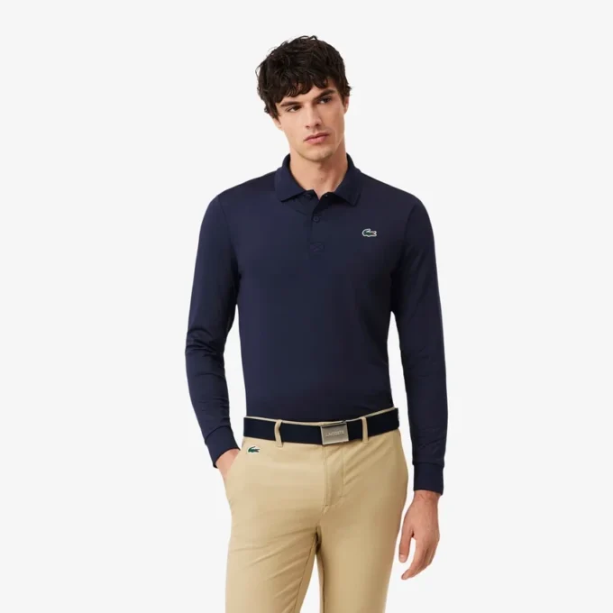 Golfová polokošile s dlouhým rukávem Ultra Dry s regular fit střihem Golfová polokošile s dlouhým rukávem Ultra Dry s regular fit střihem