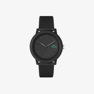 Hodinky Lacoste.12.12 s černým silikonovým řemínkem