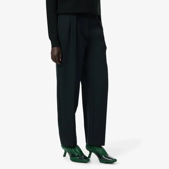 Kalhoty Runway Straight Fit Tailored z vlny
