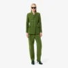 Kalhoty Runway Straight Fit z vlny se slubovým vzorem
