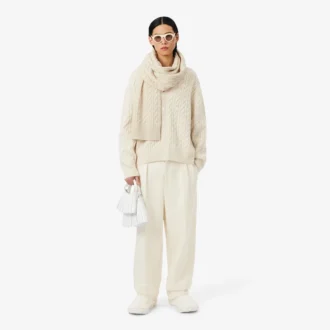 Kašmírový šátek Runway Cable Knit Kašmírový šátek Runway Cable Knit