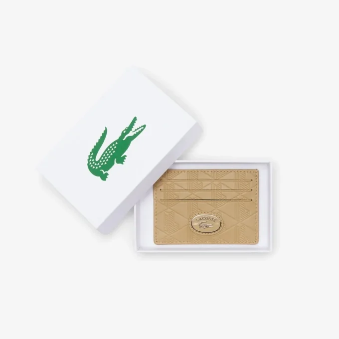 Kožený držák na karty s monogramem Kožený držák na karty s monogramem