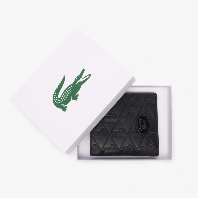Kompaktní kožená peněženka s monogramem