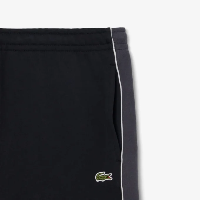 Krátké kalhoty z fleece s barevnými bloky a regular střihem
