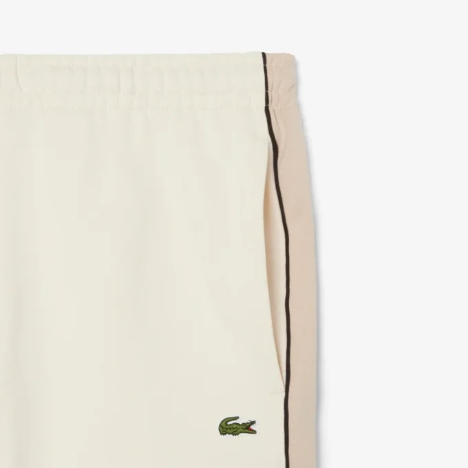 Krátké kalhoty z fleece s barevnými bloky a regular střihem