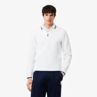 Mikina s límečkem a zipem z kolekce Tenis Heritage
