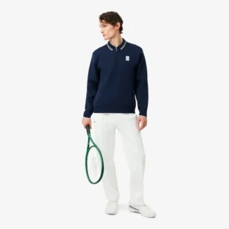 Mikina s límečkem a zipem z kolekce Tenis Heritage