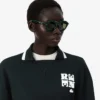 Mikina s odznakem na límečku v stylu Runway Polokošile