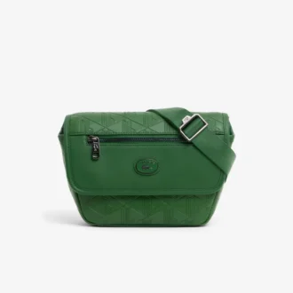 Mini kožená taška přes rameno s monogramem