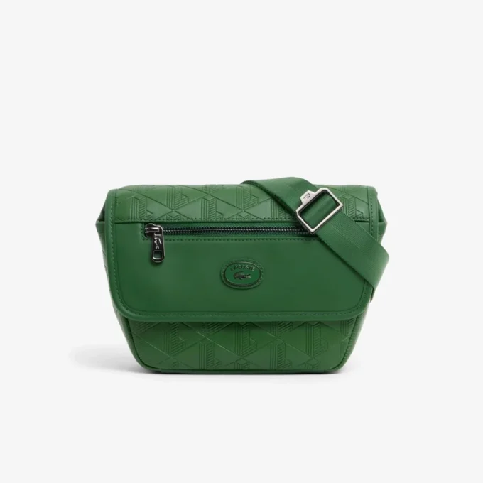 Mini kožená taška přes rameno s monogramem Mini kožená taška přes rameno s monogramem