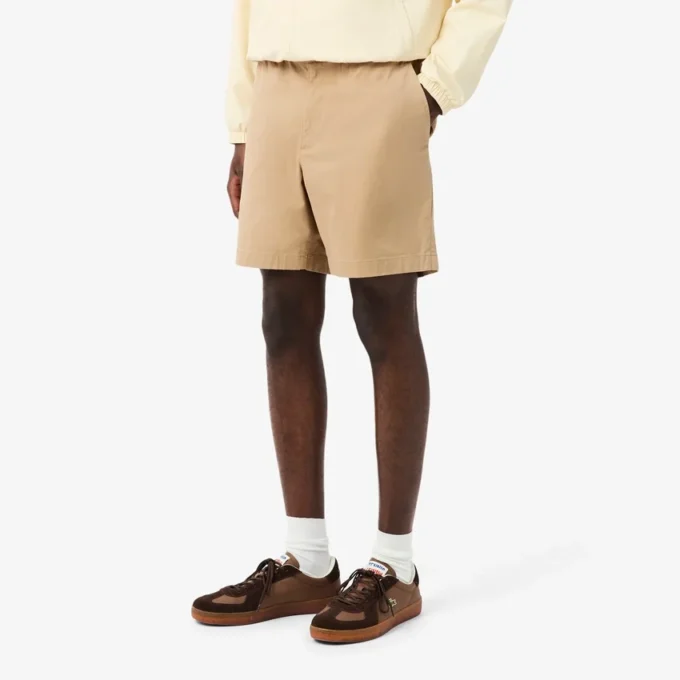 Šortky z elastické bavlny s regular fit střihem Šortky z elastické bavlny s regular fit střihem