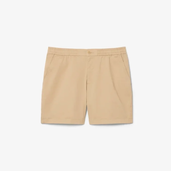 Šortky z elastické bavlny s regular fit střihem Šortky z elastické bavlny s regular fit střihem