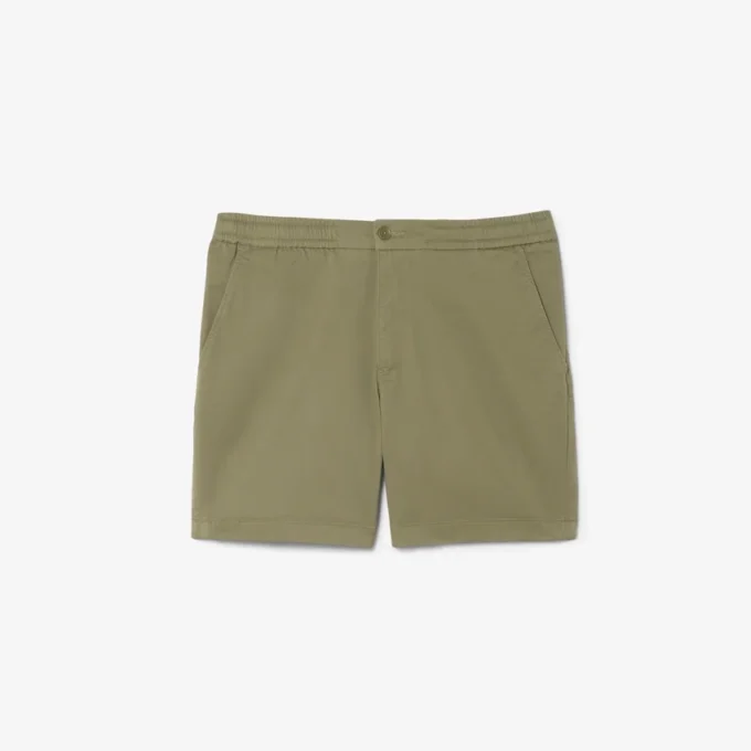 Šortky z elastické bavlny s regular fit střihem Šortky z elastické bavlny s regular fit střihem