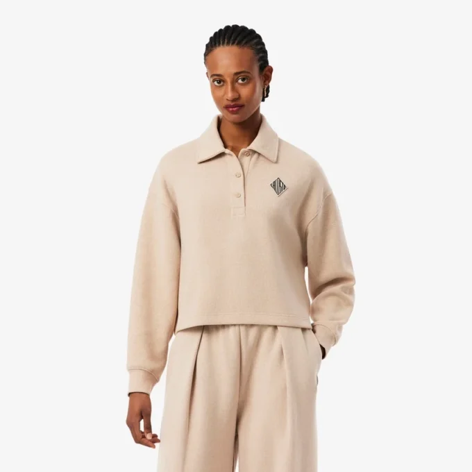 Oversized žebrovaná mikina s límečkem Oversized žebrovaná mikina s límečkem