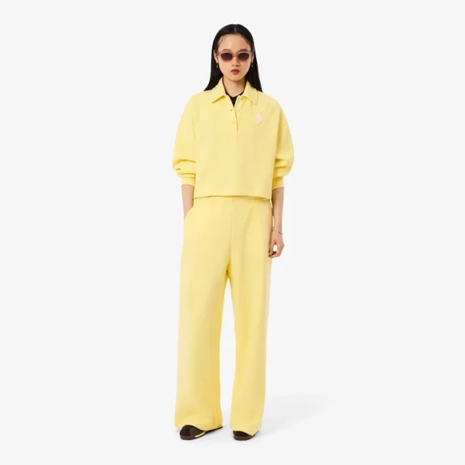 Oversized žebrovaná polokošile s límečkem Oversized žebrovaná polokošile s límečkem