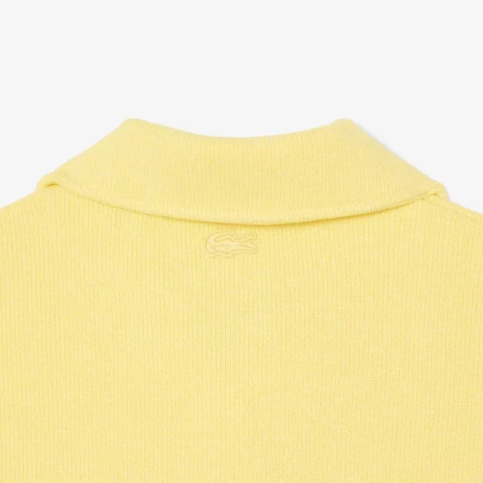 Oversized žebrovaná polokošile s límečkem Oversized žebrovaná polokošile s límečkem