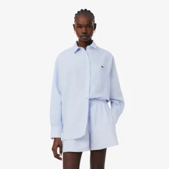Oversized košile ze směsi lnu a bavlny Oversized košile ze směsi lnu a bavlny