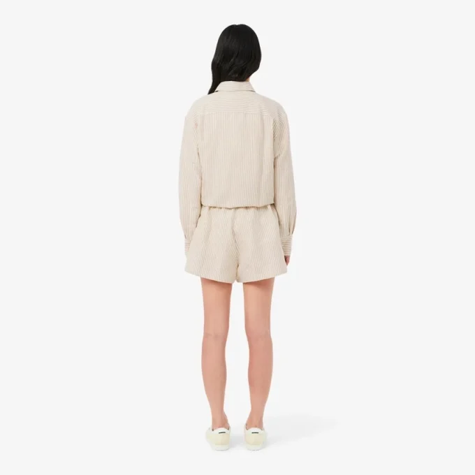 Oversized šortky ze směsi lnu a bavlny Oversized šortky ze směsi lnu a bavlny