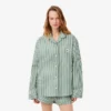 Oversized pruhovaná popelínová pyžamová souprava Oversized pruhovaná popelínová pyžamová souprava