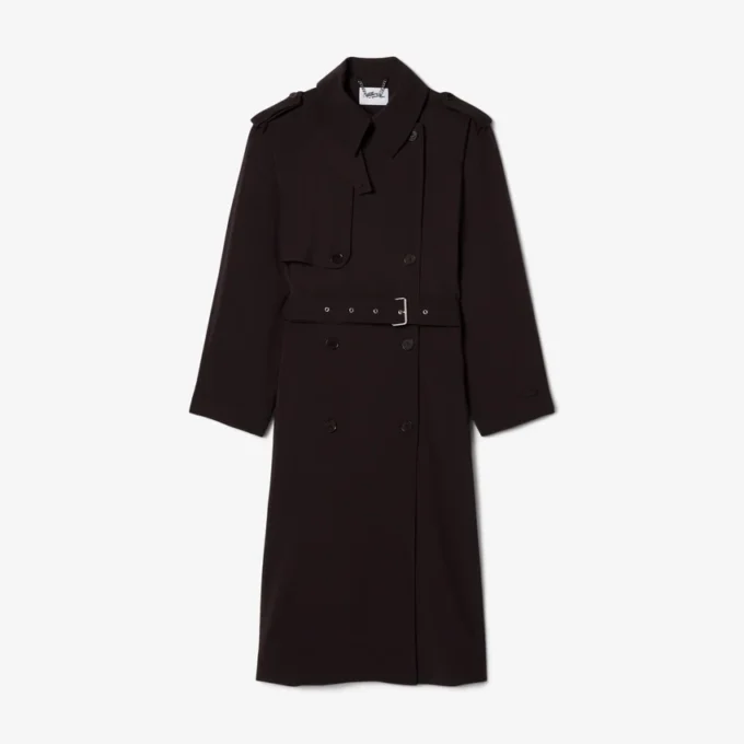 Oversized trenčkot z vlněné směsi Oversized trenčkot z vlněné směsi