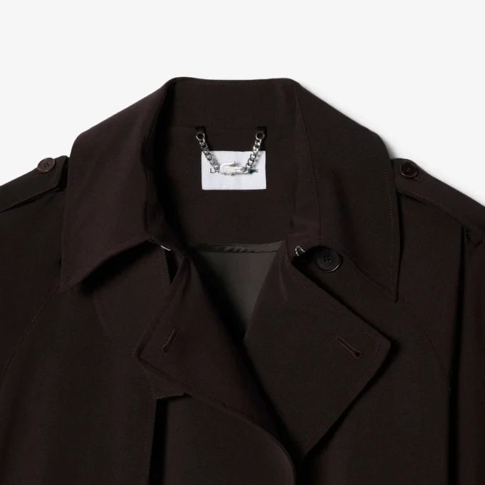 Oversized trenčkot z vlněné směsi Oversized trenčkot z vlněné směsi
