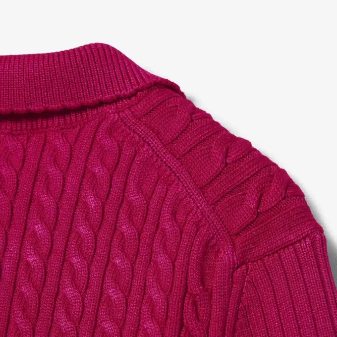 Pletený svetr s polo límcem z kolekce Runway