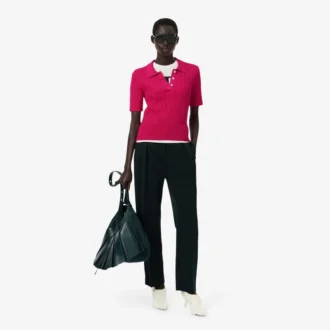 Pletený svetr s polo límcem z kolekce Runway