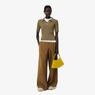 Pletený svetr s polo límcem z kolekce Runway