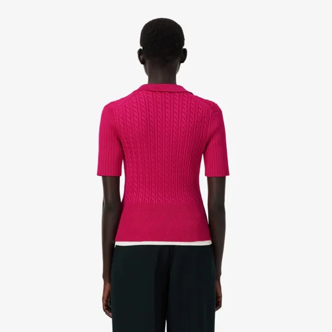 Pletený svetr s polo límcem z kolekce Runway