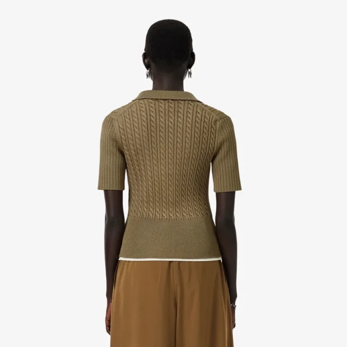 Pletený svetr s polo límcem z kolekce Runway