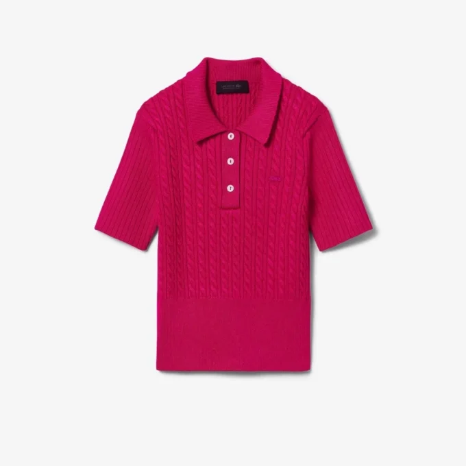 Pletený svetr s polo límcem z kolekce Runway