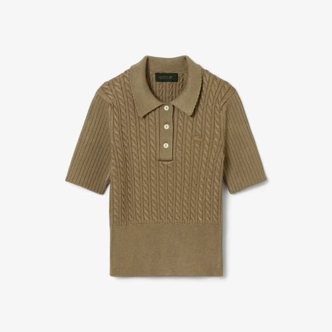 Pletený svetr s polo límcem z kolekce Runway