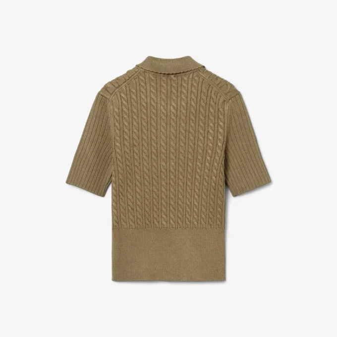 Pletený svetr s polo límcem z kolekce Runway