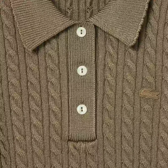 Pletený svetr s polo límcem z kolekce Runway