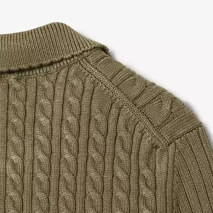 Pletený svetr s polo límcem z kolekce Runway