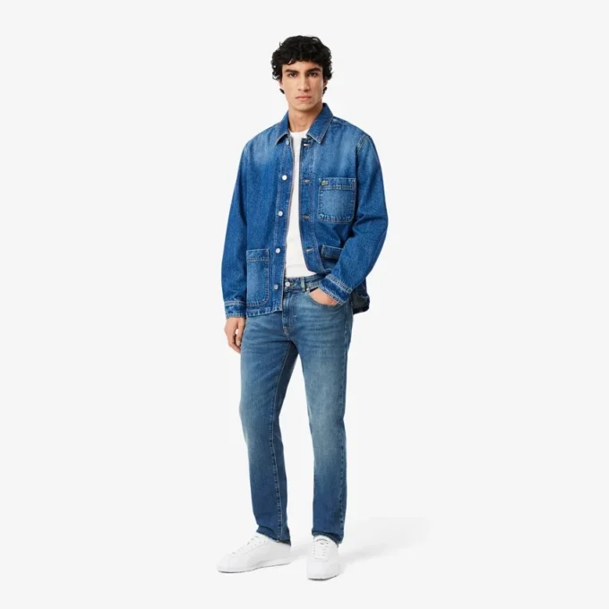 Pánské 5-kapesní slim fit indigo džíny Pánské 5-kapesní slim fit indigo džíny