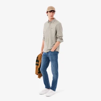 Pánské 5-kapesní slim fit indigo džíny