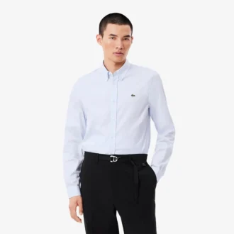 Pánská bavlněná košile se slim fit střihem Pánská bavlněná košile se slim fit střihem