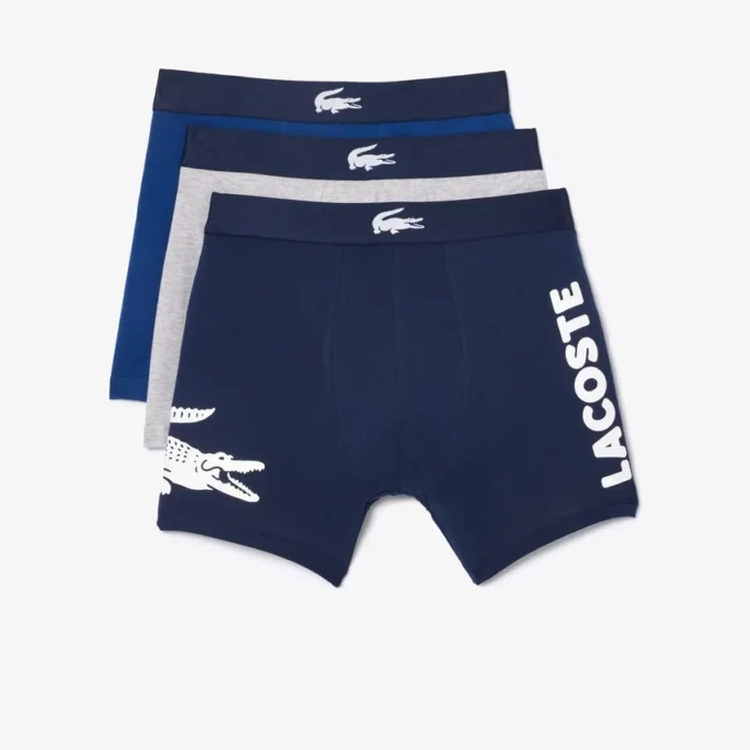 Pánské Boxerky s krokodýlem v balení po 3 kusech