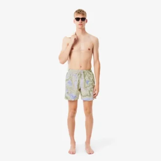 Pánské boxerky střední délky s potiskem