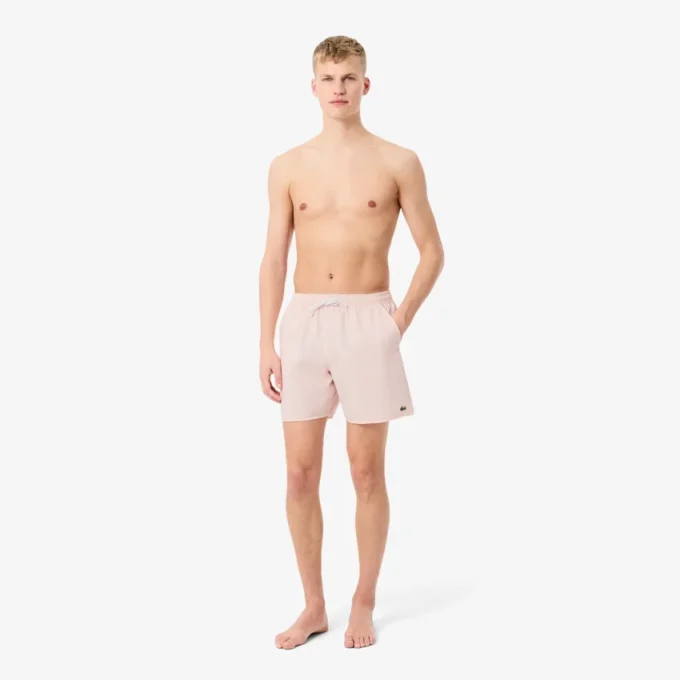 Pánské boxerky střední délky s pruhy a texturou Pánské boxerky střední délky s pruhy a texturou