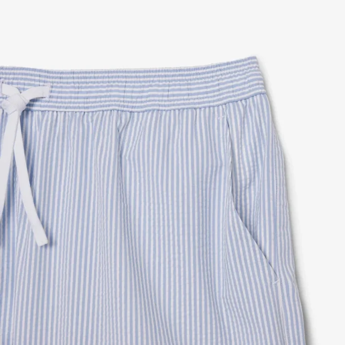 Pánské boxerky střední délky s pruhy a texturou Pánské boxerky střední délky s pruhy a texturou