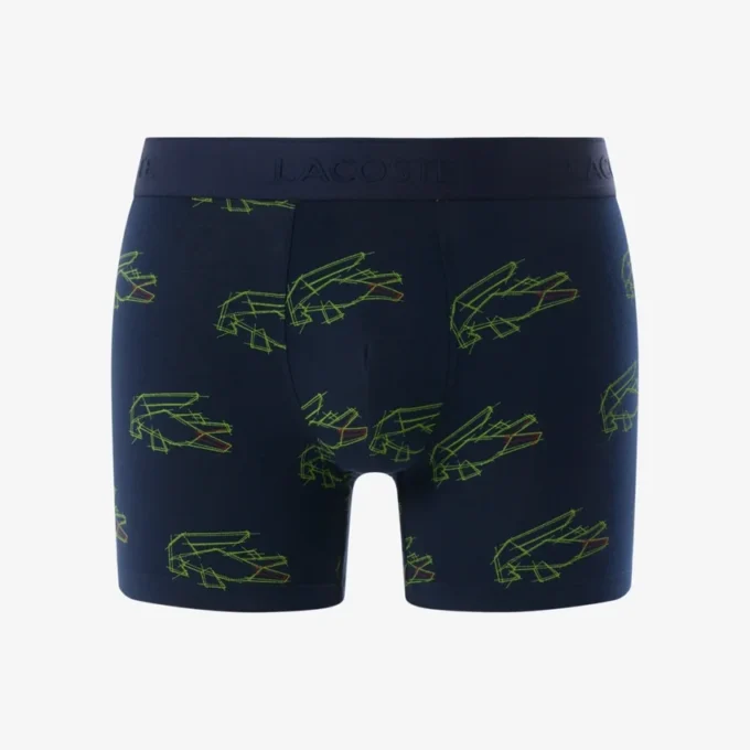 Pánské Boxerky z elastické bavlny s potiskem krokodýla Pánské Boxerky z elastické bavlny s potiskem krokodýla