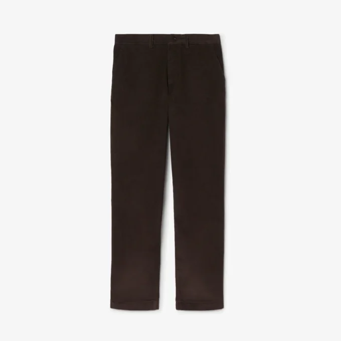 Pánské chino kalhoty z manšestru s regular fit střihem Pánské chino kalhoty z manšestru s regular fit střihem