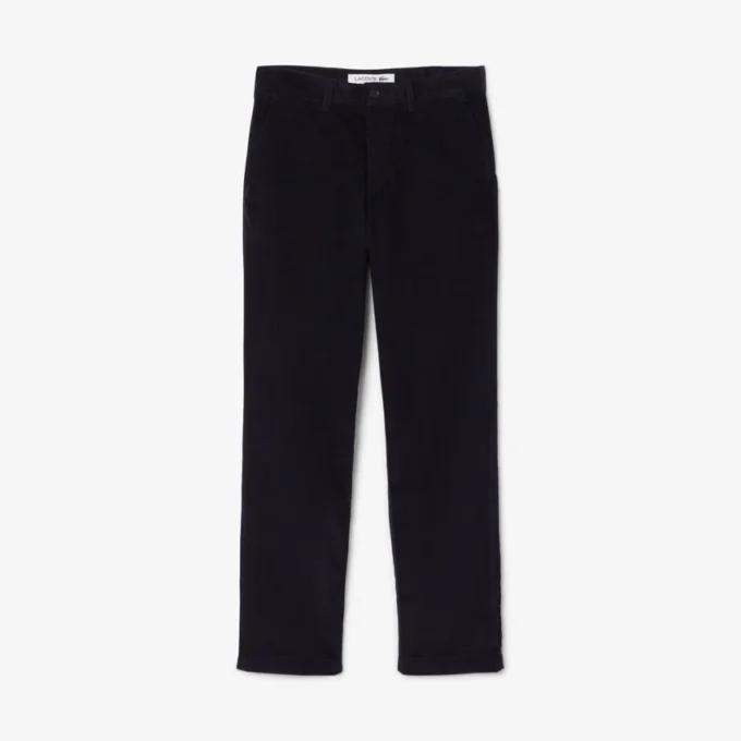 Pánské chino kalhoty z manšestru s regular fit střihem Pánské chino kalhoty z manšestru s regular fit střihem