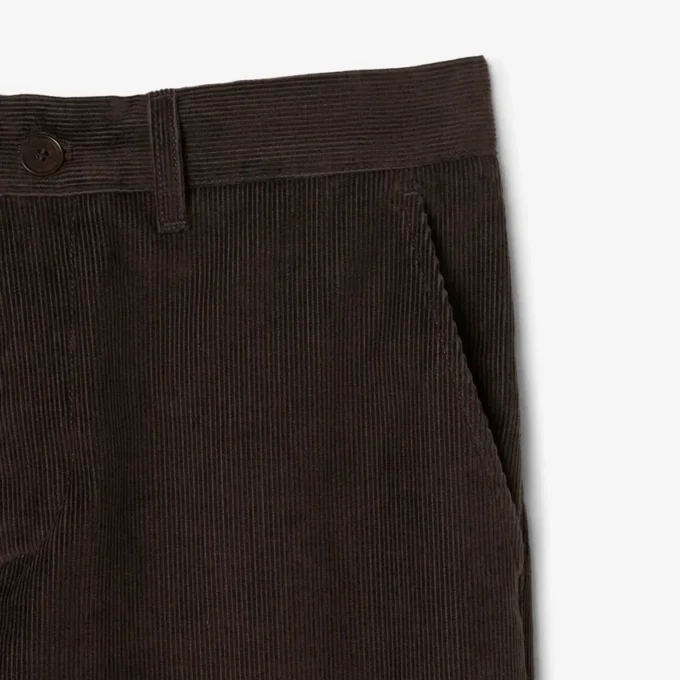 Pánské chino kalhoty z manšestru s regular fit střihem Pánské chino kalhoty z manšestru s regular fit střihem