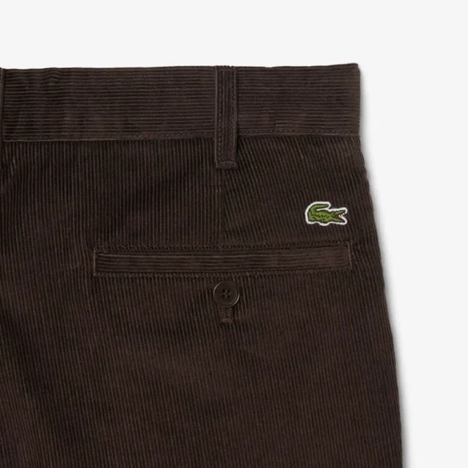 Pánské chino kalhoty z manšestru s regular fit střihem Pánské chino kalhoty z manšestru s regular fit střihem