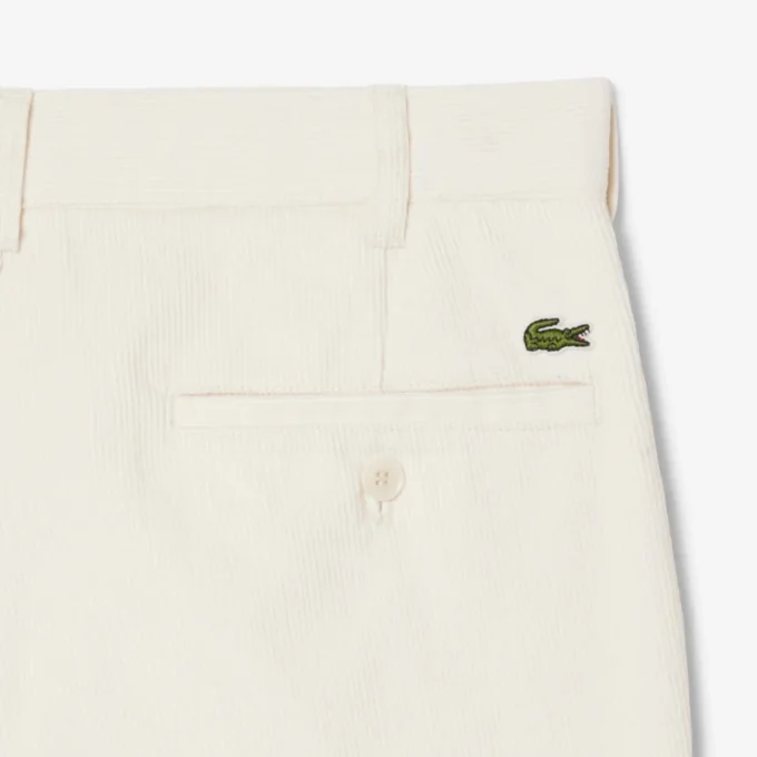 Pánské chino kalhoty z manšestru s regular fit střihem Pánské chino kalhoty z manšestru s regular fit střihem