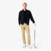Pánský žebrovaný golfový svetr na zip